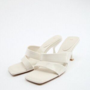 ZARA padded high heel sandals